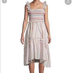 Allison New York Smocked Striped Dress